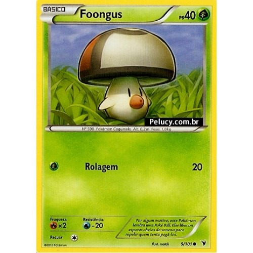 Foongus - Pokémon Planta Comum - 9/101 - Pokemon Card Game