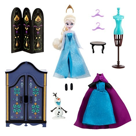 Elsa Boneca Guarda Roupa Acessórios Disney Original No Br