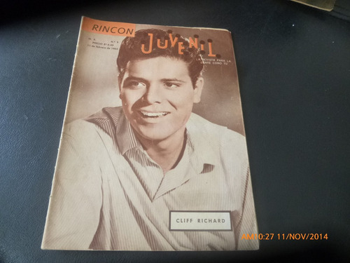 Revista Rincon Juvenil N°9 - Cliff Richard (aa490 (Usado)
