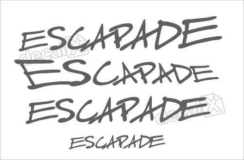 Kit Emblemas Adesivos Peugeot 206 Escapade Escp01