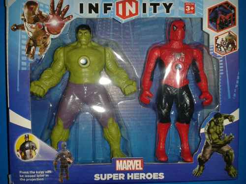 Marvel Super Heroes Infinity Hulk Y Spiderman