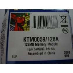 Memoria Kingston 128 Mb, Dimm 100 Pines Sdram 133 Mhz Pc 133