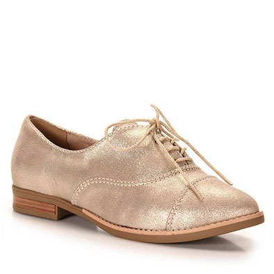 Sapato Oxford Feminino Crysalis - Dourado(a)