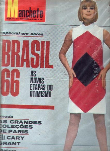 Manchete 1966.brasil 66.gary Grant,petroleo.moda.ibrahim Sue