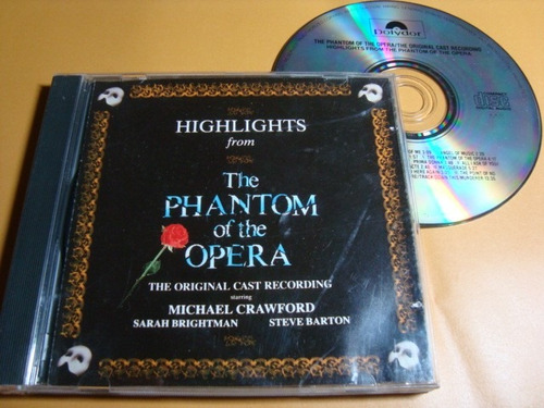 Cd The Phantom Of The Opera  Arte Som  Fantasma