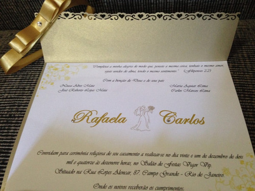 Imagem 2 de 3 de Convites De Casamento E Aniversários. Preço De 10 Unidades