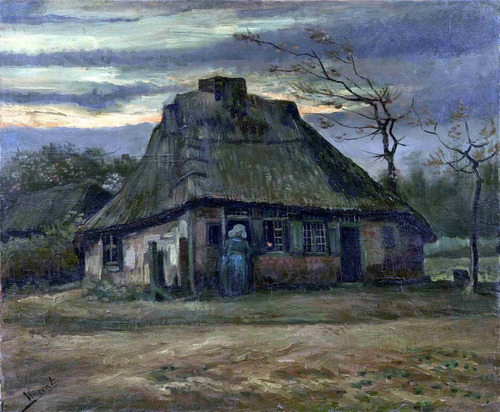 Lienzo Tela Canvas La Cabaña 1885 Vincent Van Gogh 85 X 70