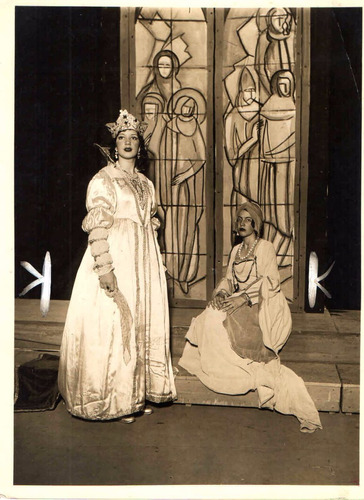 Foto Antigua Fiesta Benéfica Disfraz Teatro Mujeres C 1940
