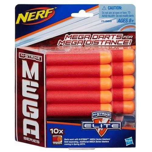 Lançador Refil Da Nerf Mega 10 Dardos Original Hasbro A4368