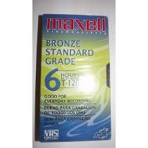 Video Cassette Maxell Bronze Standard Grade T 120