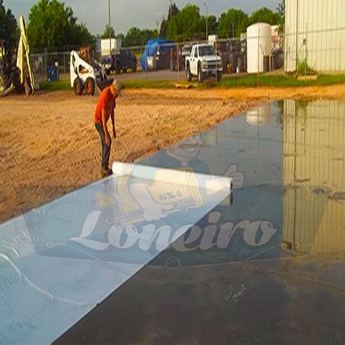 Bobina Lona P/ Piso Concreto Manta Branca 100x2,20 Com 0,3mm