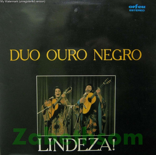 Duo Ouro Negro - Lindeza - Lp Orfeu 1979