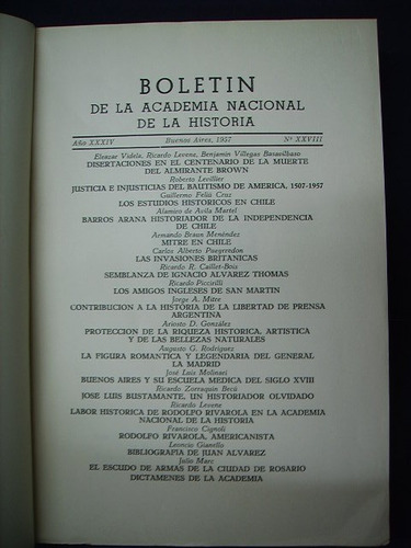 Boletín De La Academia Nacional De La Historia - 1957