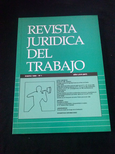 Revista Juridica Del Trabajo Enero 1996 C1