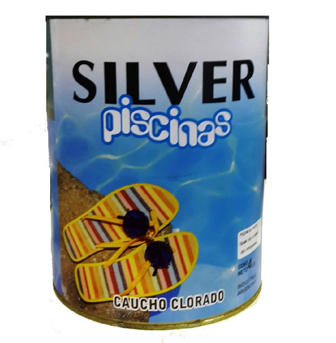 Pintura Para Pileta Y Piscinas X 4 Lts Caucho Clorado Blanco