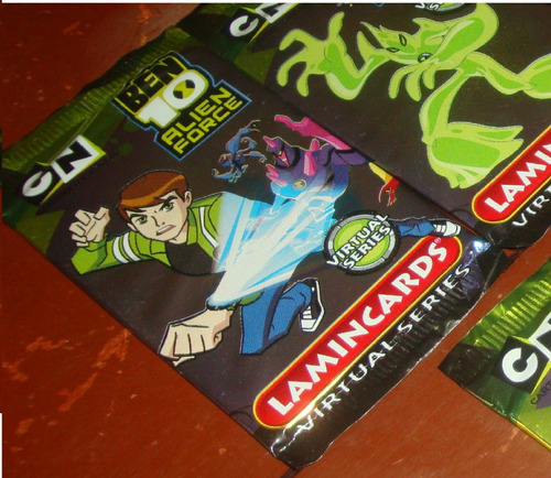 Ben 10  Laminas Cards Sobre Importados  3 Sobres  X 33 Soles