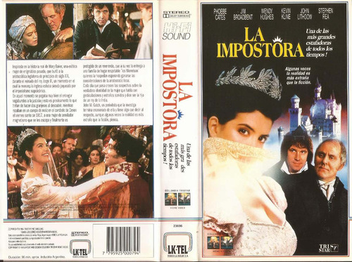 La Impostora Vhs Princess Caraboo Phoebe Cates 1994