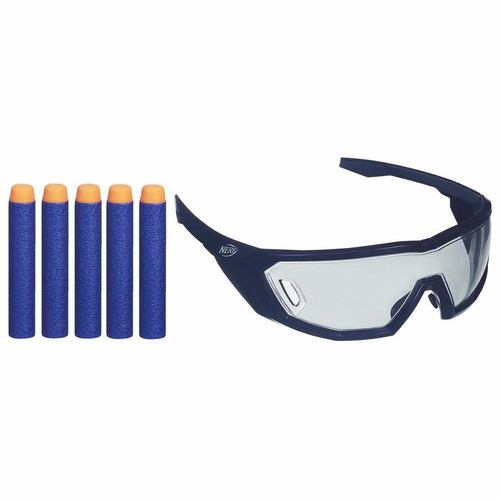 Nerf Oculos Elite Vision Gear + Refil 5 Dardos Hasbro A5068