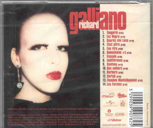 Imagen 2 de 4 de Richard Galliano - Luz Negra ( Importado)