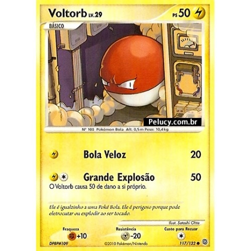 Voltorb - Elétrico Comum - 117/132 Pokemon Card Game