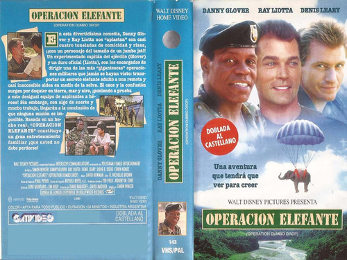 Operacion Elefante Operation Dumbo Drop Vhs Español Latino