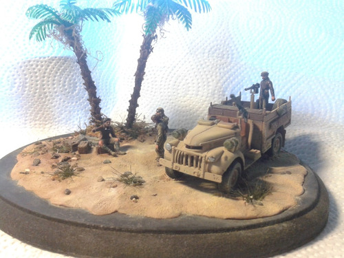 Diorama O Escena 2 Gm 1/72 Sas Ingles Africa