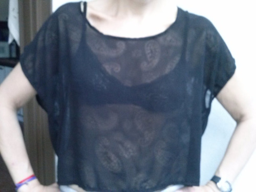 Remera De Gasa/blusa Traslúcida....imperdible!!!!!