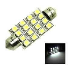 Lampada Torpedo Luz Teto 16 Leds Smd Super Branca