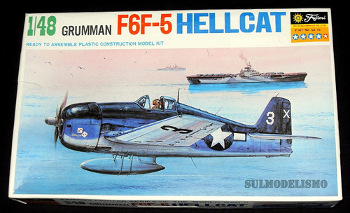 Caça Naval Segunda Guerra Grumman F6f-5 Hellcat 1/48 Fujimi