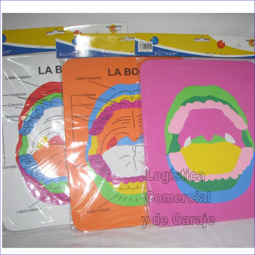 Set (2) Rompecabeza Boca Educativo Colegio Cuerpo Humano
