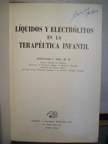 Adp Liquidos Y Electrolitos En La Terapeutica Infantil Hill
