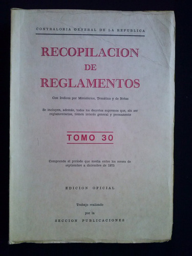 Recopilación De Reglamentos Tomo 30 C4