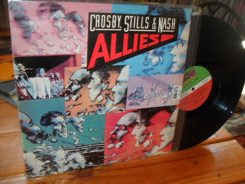 Crosby Stills & Nash Allies Vinilo Lp 1983 Folk Rock Aor