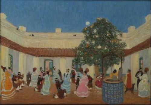 Pedro Figari - Patio - Lámina 45x30 Cm.