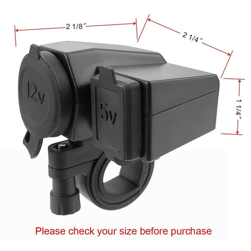 Toma 12v Moto - Anti-agua - Moto Carro