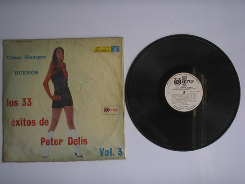 Lp Vinilo Peter Delis Los 33 Éxitos Volumen 3 Colombia 1972