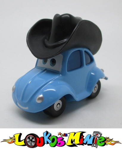 Disney Cars Bug's Life Flik Cowboy Fusca Beetle Loose Raro