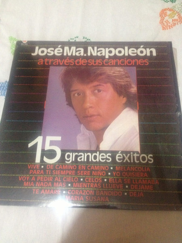 Jose Ma Napoleon 15 Grandes Éxitos Disco De Vinil Original 