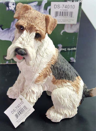 Estatuilla Resina, Importada, Fox Terrier 15 Cms