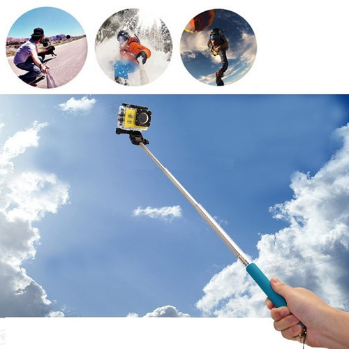 Bastão De Mão Retrátil Resistente A Água Para Gopro Hero Hd