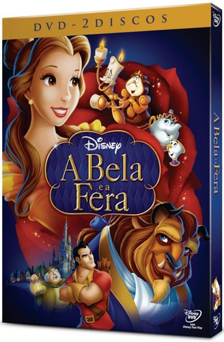 Dvd A Bela E A Fera Duplo - Disney - Novo Lacrado Com Luva