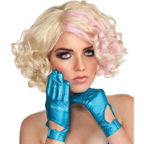 Guantes De Lady Gaga Azules Para Mujer Accesorio Para