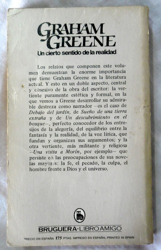 Un Cierto Sentido De La Realidad - Graham Greene - Bruguera
