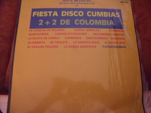 Lp Fiesta Disco Cumbias 2+2 De Colombia,