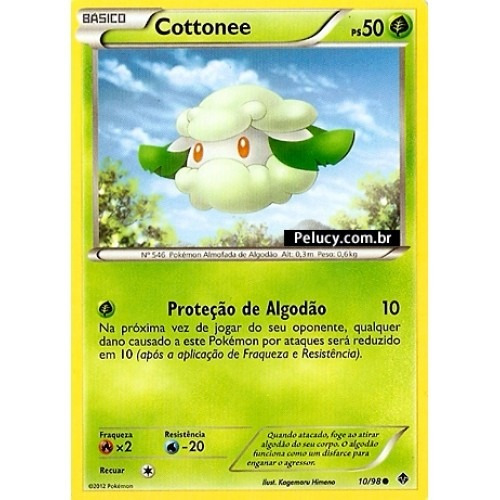 Cottonee - Pokémon Planta Comum - 10/98 - Pokemon Card Game