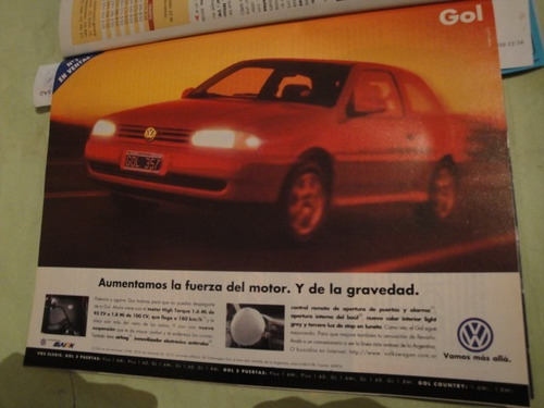 Publicidad Volkswagen Gol Año 1998