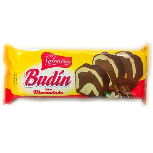 Imagen 2 de 6 de Budin Valenciano Marmolado 170g -bulto X15un- La Golosineria