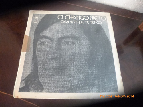 Vinilo Lp De El Chango Negro -- Cada Vez Que Te Qu(u975