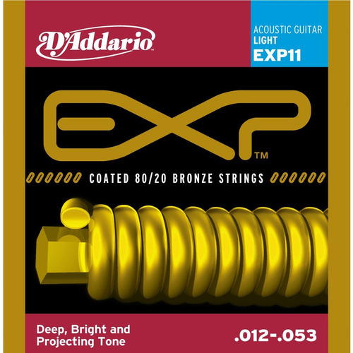 Cuerdas D'addario Exp11 Calibre 12-53 Para Guitarra Acústica