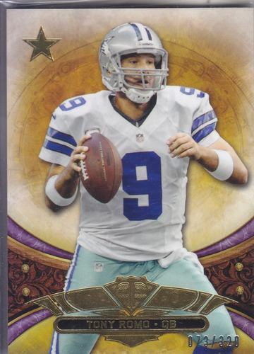 2013 Topps Triple Threads Tony Romo Qb Cowboys /320